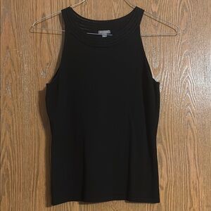 Ann Taylor Black Sleeveless Top EUC Size M